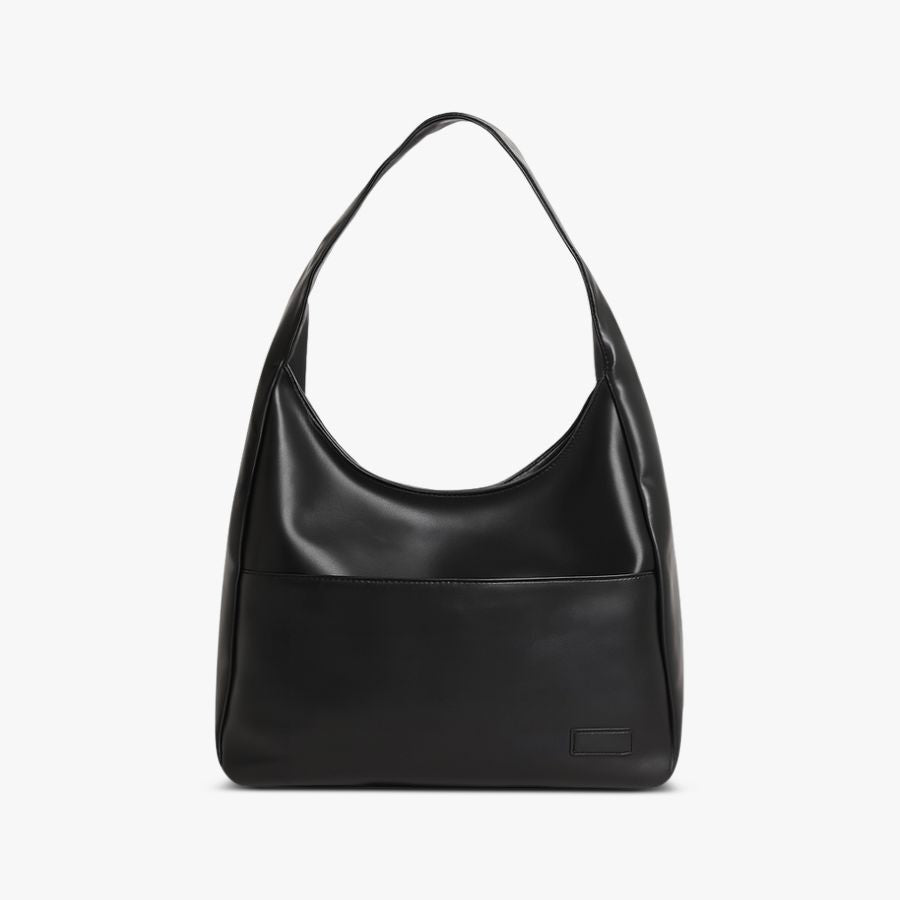 Vegan Leather Hobo Shoulder Bag with Magnetic Snap & Inner Zip Pocket 0