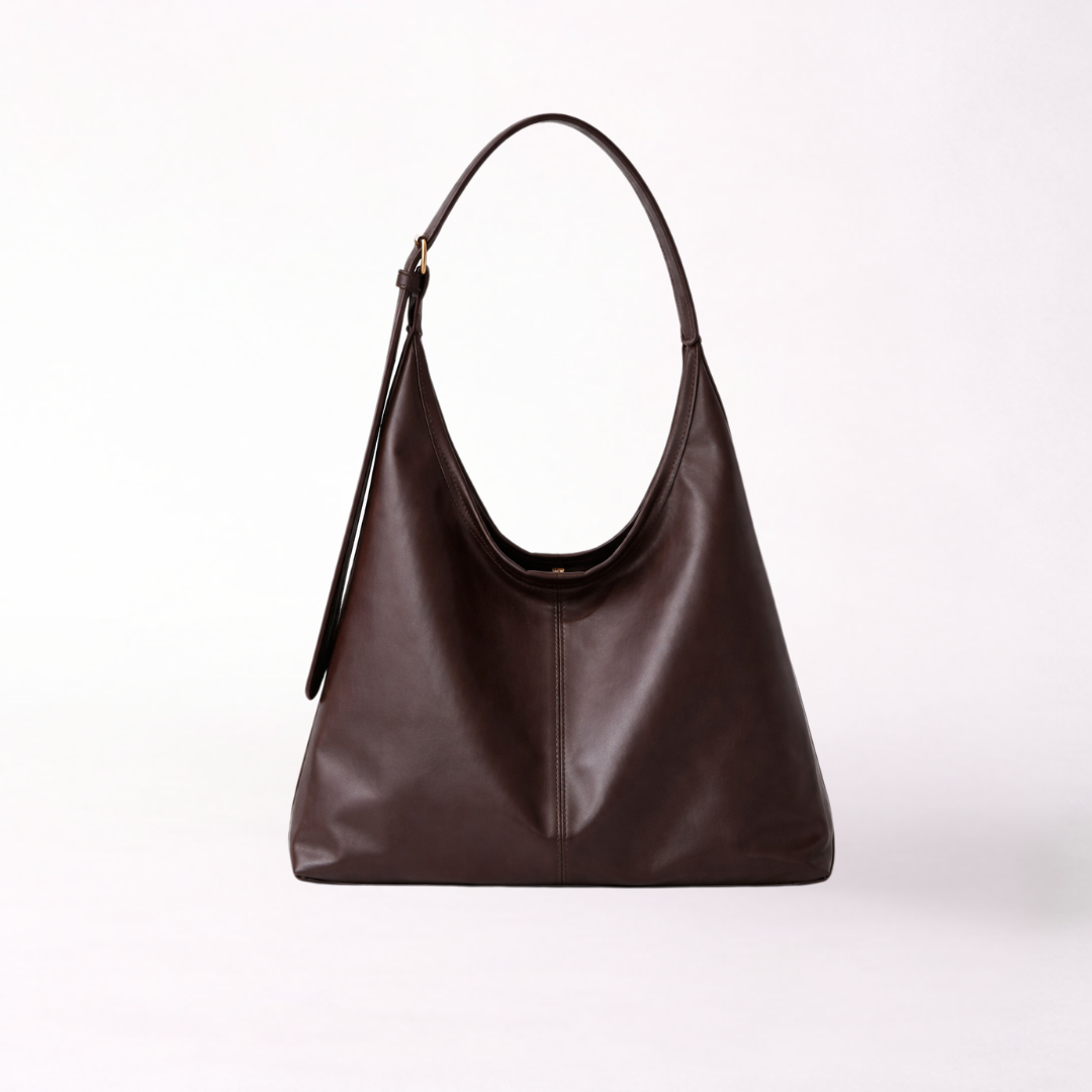 Women’s Brown Vegan Leather Hobo Shoulder Bag – Soft Everyday Carry 0
